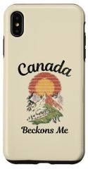 【迅速発送】iPhone XS Max カナダ Beckons Me トラベル バケーション カナダ スマホケース