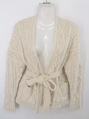 ◇ ◎ B:MING by BEAMS ビーミング by ビームス 長袖 ニット カーディガン サイズONE オフホワイト レディース E  【1304260004594】