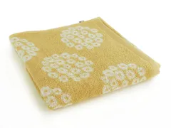 【即日発送】中厚(標準)タイプ 北欧調のジャガードモチーフ 60×120㎝ イエロー 1枚 イッピー イッピー 甘撚りパイル バスタオル ONZG-809YE ピエニ) pieni(オンネラ Onnela Kosugizen