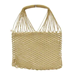 未使用 Aeta アエタ TWISTEDLEATHER TOTE M TL02 トートーバッグ カウレザー メッシュ ベージュ   24005142