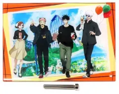 【中古】アクリルスタンド・アクリルパネル 虎杖＆伏黒＆釘崎＆五条遊園地ver. ミニアクリルアート 「呪術廻戦 渋谷事変×よみうりランド」