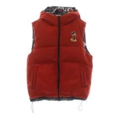 KITH (キス) 19AW ×Disney Bristol Down Puffer Vest ディズニー ブリストル 中綿ダウンベスト リバーシブル レッド/ブラック KH1216
