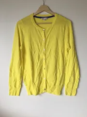 アフタヌーンティーワードローブ ニットカーディガン レディース L イエロー 2631202509280004