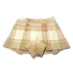 バーバリー ブルーレーベル ノバチェック ウール ショートパンツ ベージュ 38サイズ Burberry