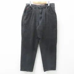 W34/古着 ビューグルボーイ ジーンズ メンズ 00s テーパード コットン 黒 ブラック デニム 25jul17 中古 ボトムス ジーパン Gパン ロング 