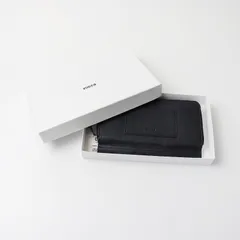 未使用 保管品 ズッカ ZUCCA ソフトレザー ラウンドジップ ロングウォレット /ブラック 黒 本革 長財布【2400014274998】のサムネイル