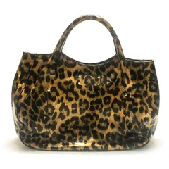 【※アウトレット※】ケイトスペード kate spade NEW YORK バッグ PXRU2040 983 PRINTED TREESH LEOPARD レオパードプリント エナメル パテント ハンドバッグ ブラック＋ブラウン ヒョウ柄