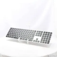 〔中古品〕 Appleシリコン搭載Macモデル用Touch ID搭載 Magic Keyboard テンキー付き 日本語JIS ブラックキー MMMR3J／A【344】