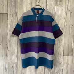 POSTAAEREA ボーダー 綿 ビックサイズ 半袖 Tシャツ TEE LL