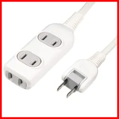 【特価セール】エルパ(ELPA) EDLPコード付タップ 電源タップ 延長コード 125V 5m 3個口 ホワイト LPT-305N(W)