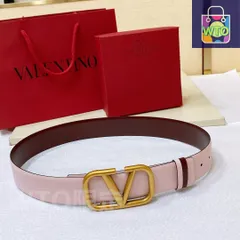 【今日特価】VALENTINO GARAVANI VLOGO SIGNATURE レザーベルト