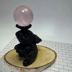 ✨SALE✨かわいい黒うさぎさんの台座　スフィアスタンド𓂃‪𓈒𓏸フォロワー様限定クーポン発行中◡̈⃝