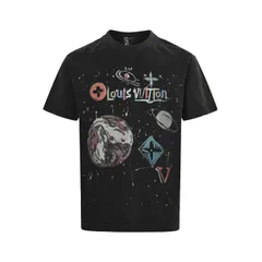 【今日WTO】Louis Vuitton 25ss スターリトインクブラッシュプリント半袖-JB57
