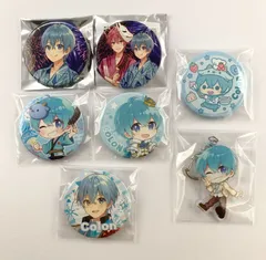 【まとめ売り】 すとぷり ころんくん さとみくん 缶バッジ アクリルキーホルダー 7点セット