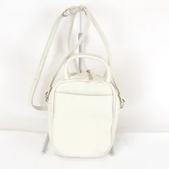 良品『USED』 ローリーズファーム ミニ タテ型 ショルダーバッグ 合成皮革/ポリエステル  ホワイト