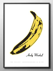 14984アンディ ウォーホル バナナ BANANA A3 サイズ ポスター アート おしゃれ 絵画 インテリア 北欧 イラスト マット紙 艶消し アートパネル 額 フレーム デザイン 壁掛け ギフト 新築祝い ディスプレイ