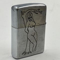 ZIPPO ベトナム 1967年前期 木にもたれる裸婦 ハートマーク ベトナムジッポーのサムネイル