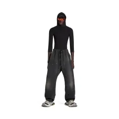 BALENCIAGA バレンシアガジャージ グロッシースリム スリットパンツ36 BALENCIAGA バレンシアガジャージ グロッシースリム スリット
