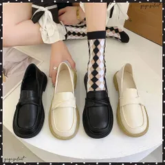 ローファー レディース パンプス 厚底靴韓国歩きやすい 大人女子 学生靴 ラウンドトゥ シューズ レトロ 美脚パンプス 疲れにくい レザー調パンプス黒 通勤通学痛くないやわらかい シンプルローヒール オフィスカジュアル