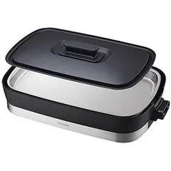 ピーコック ステンレス ホットプレート WDV-10S(B) プレート 電気 大型 焼肉 ホットケーキ パーティ BBQのサムネイル