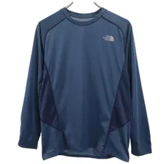 ノースフェイス NTT11789 長袖 シャツ M ブルー系 THE NORTH FACE ロゴ ロンT メンズ 【中古】  【231005】 メール便可