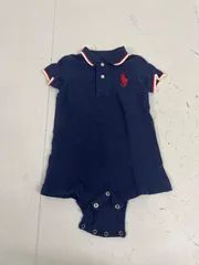 送料無料★Ralph Lauren ラルフローレン★ロンパース　カバーオール★ベビー服　男の子　9M 75 ネイビー　#70818sj147
