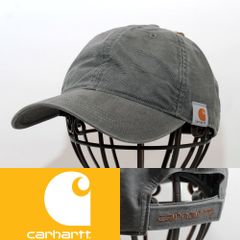 ローキャップ 帽子 カーハート Carhartt 103938 Cotton Canvas グレー系カラー 3UJPU-01 USA ワークウェアブランド