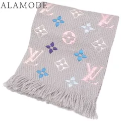 LOUIS VUITTON(ルイ・ヴィトン) モノグラム エシャルプ・ロゴマニア レインボー マフラー アパレル ファッション小物 ウール シルク ライトグレー ピンク マルチカラー M75874 レディース 40601116000【中古】【アラモード】