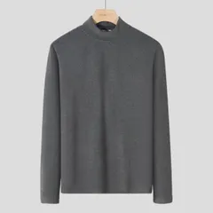 Tシャツ モックネック 長袖 ゴルフ メンズ ハイネックTシャツ 節電 あったか 保温 ヒート インナー ウォーム 下着 カットソー 肌着 重ね着 暖か ゴルフウェア スポーツ  keniu06keniu06