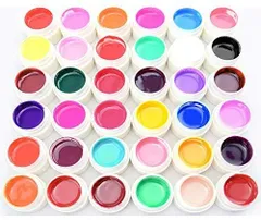 LUMINA【カラージェル 5g 36色セット スターターキット 2】ネイルチップ用 UVレジン バイオジェル代用 カルジェル代用 ネイル用品 ジェルネイル ネイルライト ジェルライト UV LED UVライト LEDライト セルフネイル おうちネイルサロン