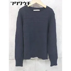 ◇ URBAN RESEARCH DOORS アーバンリサーチ コットン ニット 長袖 セーター サイズONE ネイビー レディース 【中古】 【1105070009294】