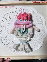 パクパク魚人　キーケース　、カバン飾り　編み物　ハンドメイド
