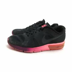 y■【24cm】ナイキ/NIKEエアマックス シークエントIR MAX SEQUENTランニングシューズ■黒LADIES/F79【中古】