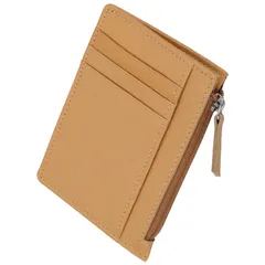 [Four leaf] 【コンパクト×収納力】 薄型 財布 小銭入れ付き カードケース フラグメントケース ミニ財布 ウォレット 小さい財布 コンパクト 薄い 本革 牛革 牛本革 カード ６枚収納 (イエロー) [イエロー]