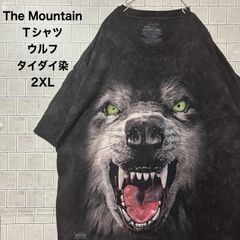 THE MOUNTAIN　アニマル　Tシャツ　ウルフ　タイダイ染　2XL