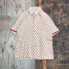 NICOLE CLUB FOR MEN ニコルクラブフォーメン 半袖 シャツ 花柄 ピンクベージュ レッド 平成 お兄系 ARCHIVE VINTAGE 古着 MG83