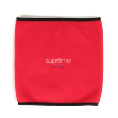 美品 Supreme シュプリーム 16AW Polartec Fleece Neck Gaiter クラシックロゴ ポーラテックフリース ネックゲイター ネックウォーマー レッド 【メンズ】のサムネイル
