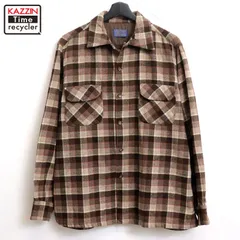 PENDLETON ペンドルトン 60sウールチェックシャツ ブラウン PENDLETON / ペンドルトン】BOARD SHIRT /ボードシャツ/オープン