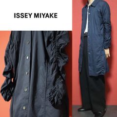 タグ付き新品☆イッセイミヤケ me 長袖チュニック シワ加工 グレー タグ付き新品☆イッセイミヤケ me 長袖チュニック シワ加工 グレー