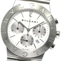 【115276】BVLGARI ブルガリ  DG42SCCH ディアゴノ スポーツ ブラックダイヤル SS/ラバー 自動巻き 保証書 純正ボックス 腕時計 時計 WATCH メンズ 男性 男 紳士