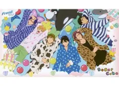 【中古】タペストリー 集合(寝巻) 描き下ろしマルチクロス 「タイトーくじ本舗 Free! ～Sugar Cake～」 ラストハッピー賞