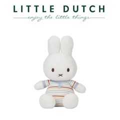 ミッフィーぬいぐるみリトルダッチ社ヴィンテージストライプ柄25cm　miffyオランダ