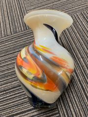 オールド岩津ガラス　花瓶 art glassアートグラス