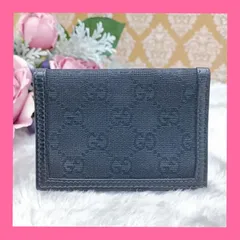 《 GUCCI 》　グッチ　パスケース　カードケース　名刺入れ　307464　GGキャンバス　ブラック　ユニセックス　本革　送料無料・匿名配送・最短即日発送いたします！　417