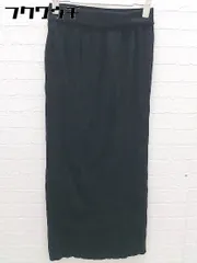 ◇ AZUL BY MOUSSY アズールバイマウジー ロング タイト ニット スカート サイズM ブラック レディース 【1102040015446】