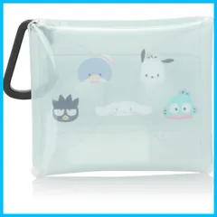 【新着商品】クリアマルチケース SSサイズ pods/pro air 収納 sanrio0035 有線/ワイヤレス ミニ 小物入れ おかおブルー(SRTZ-153) ポーチ イヤホン [サンリオ]