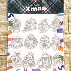 【クリスマス】 12個入り アートプレート  サンキャッチャー プレート