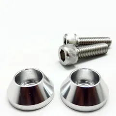 メール便可 ナンバーボルト ナンバープレートボルト 車 シルバー SILVER 2個入 アルファ DS-89