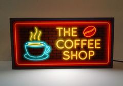 コーヒー 喫茶店 おうちカフェ カフェ 看板 置物 雑貨 LEDライトBOX