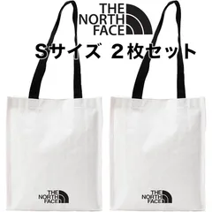 【Sサイズ２枚セット】ノースフェイス バッグ トートバッグ THE NORTH FACE 韓国 エコバッグ ビーチバッグ ショッパーバッグ WHITE ホワイト Sサイズ【新品・正規品】